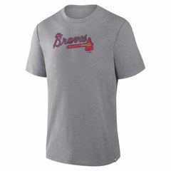 Heather Gray Atlanta Braves Fanatics Play Tribute Tri-Blend T-Shirt