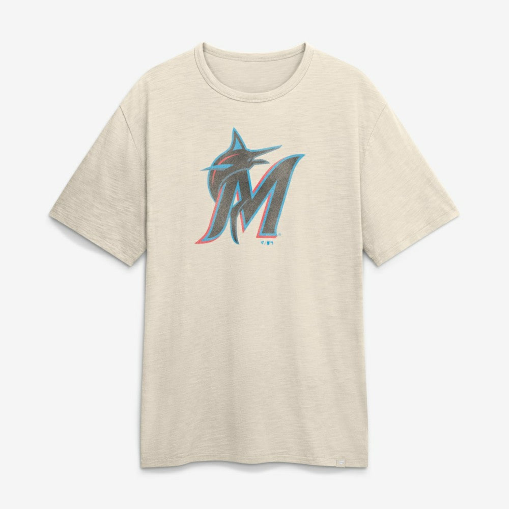 Tan Miami Marlins Fanatics Stadium Slub T-Shirt