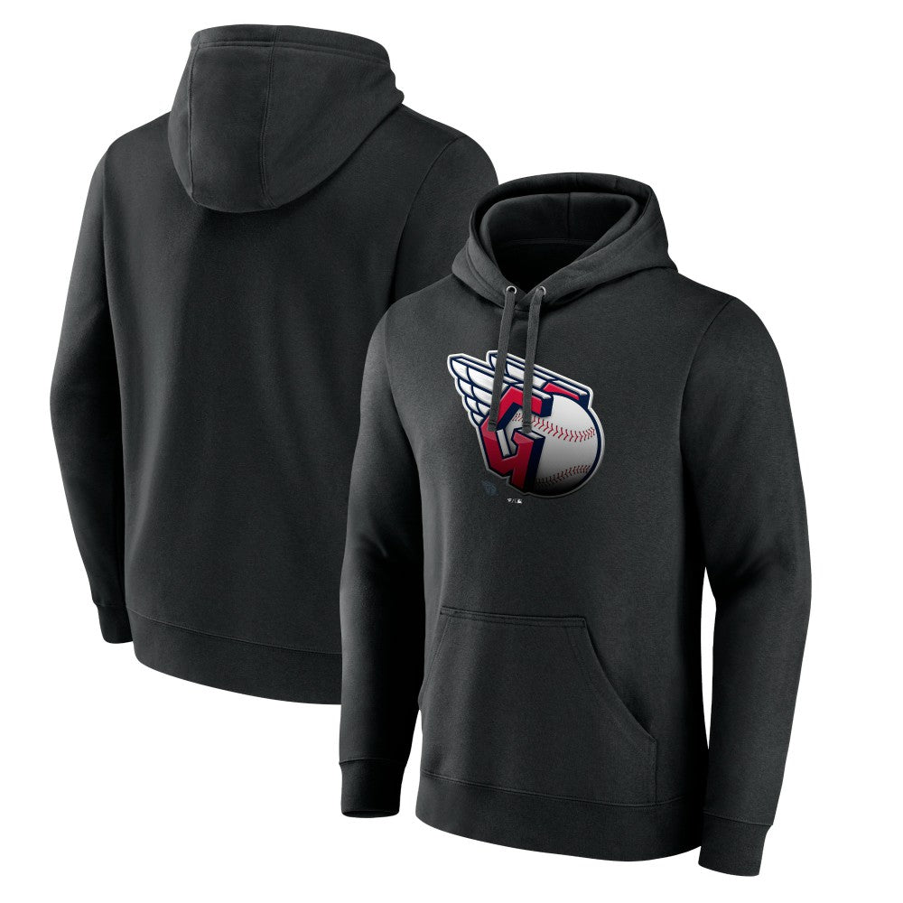 Black Cleveland Guardians Midnight Mascot Pullover Hoodie
