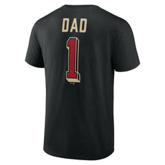 Black Arizona Diamondbacks Number One Dad T-Shirt