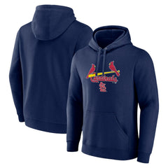 Navy St. Louis Cardinals Team Lockup Pullover Hoodie