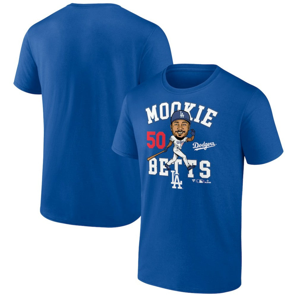 Royal Mookie Betts Los Angeles Dodgers Caricature T-Shirt