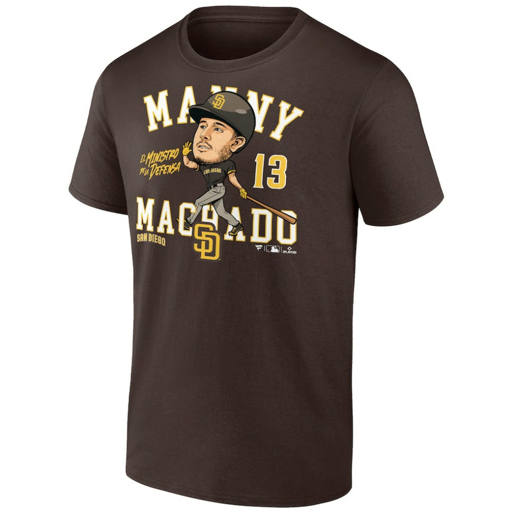 Brown Manny Machado San Diego Padres Caricature T-Shirt