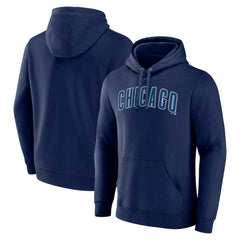 Navy Chicago Cubs Official Wordmark Pullover Hoodie