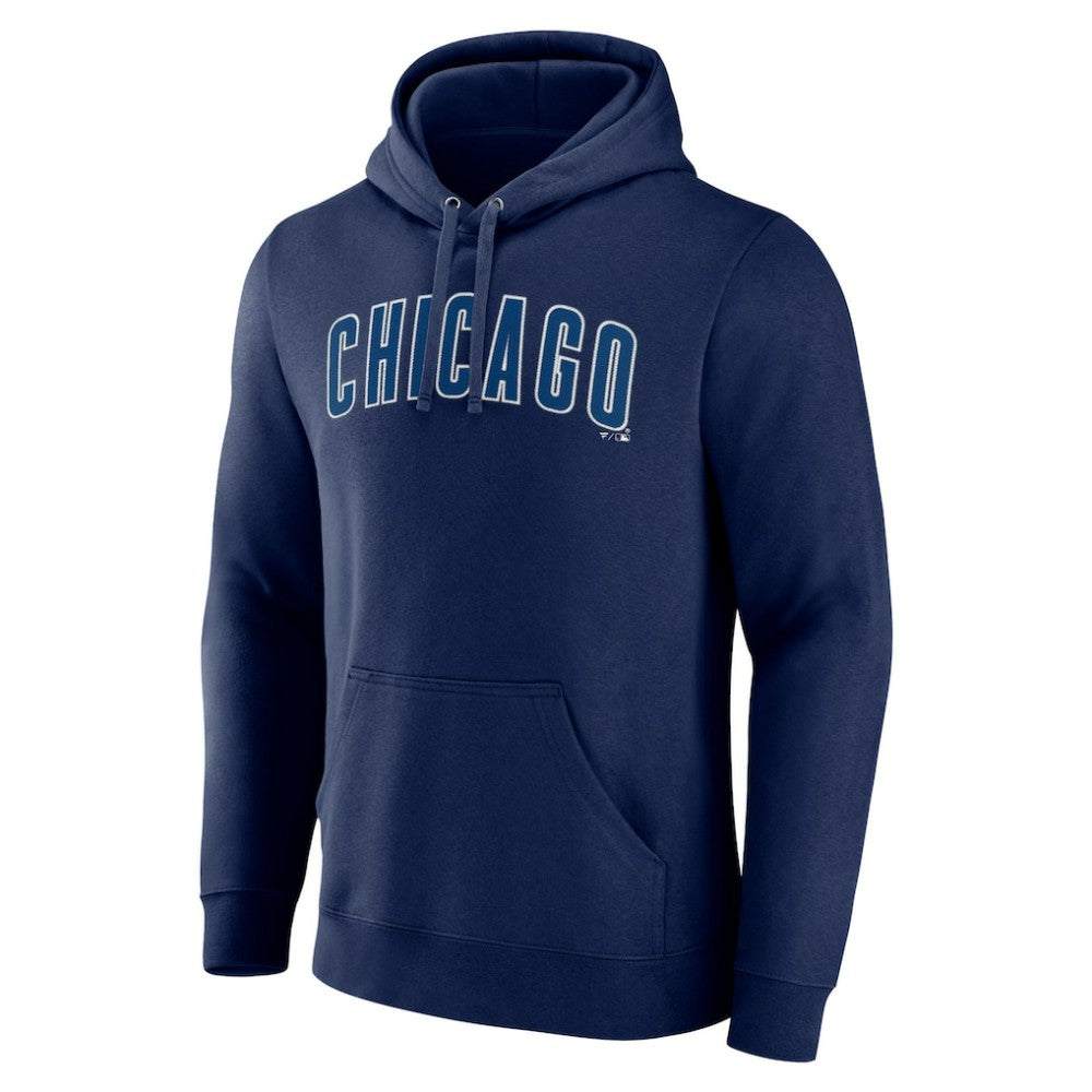 Navy Chicago Cubs Official Wordmark Pullover Hoodie