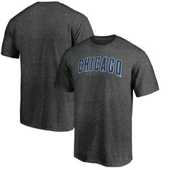 Charcoal Chicago Cubs Official Wordmark T-Shirt