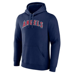 Navy Los Angeles Angels Official Wordmark Pullover Hoodie