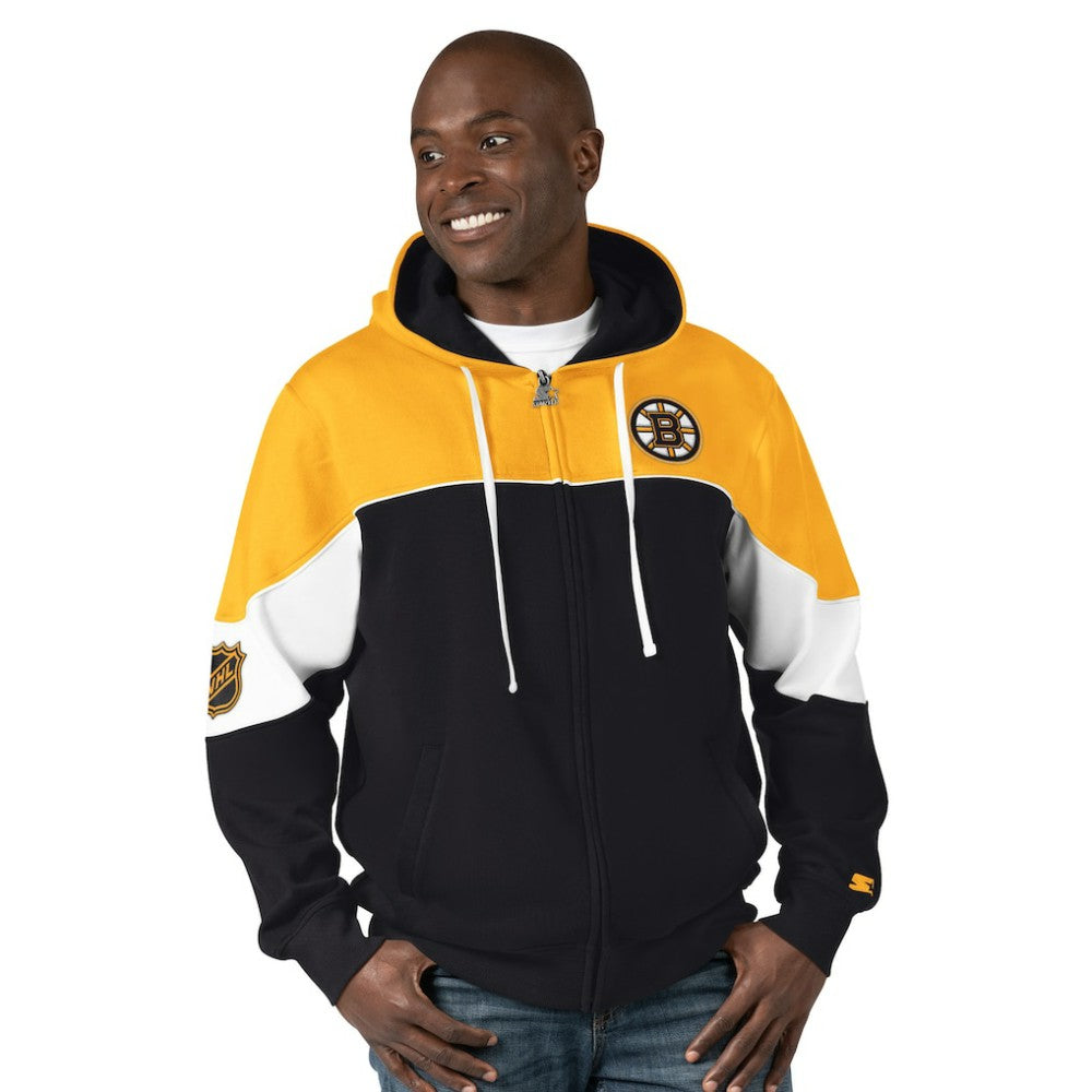 NHL Boston Bruins Starter Power Forward Full-Zip Hoodie