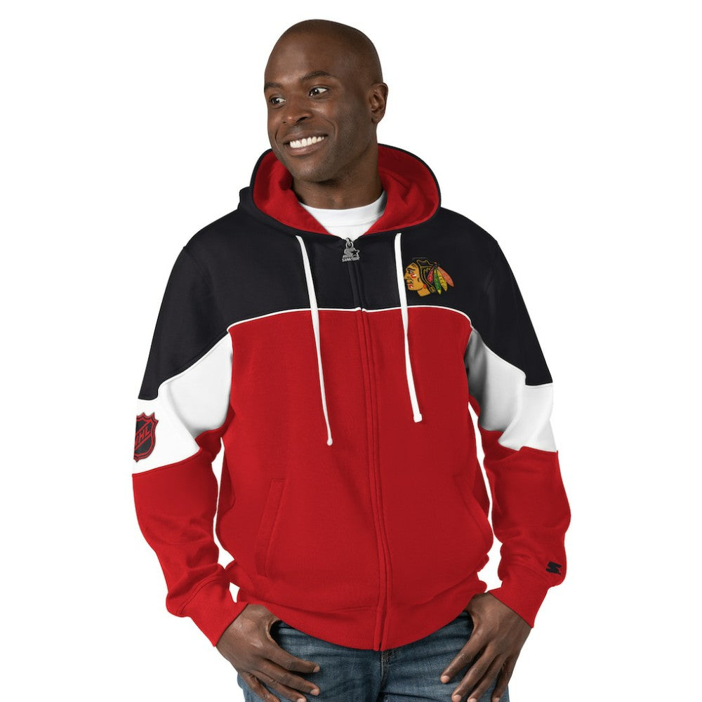 NHL Chicago Blackhawks Starter Power Forward Full-Zip Hoodie