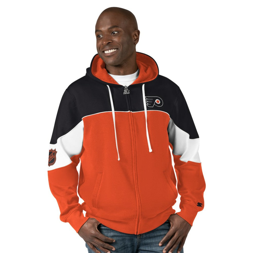 NHL Philadelphia Flyers Starter Power Forward Full-Zip Hoodie