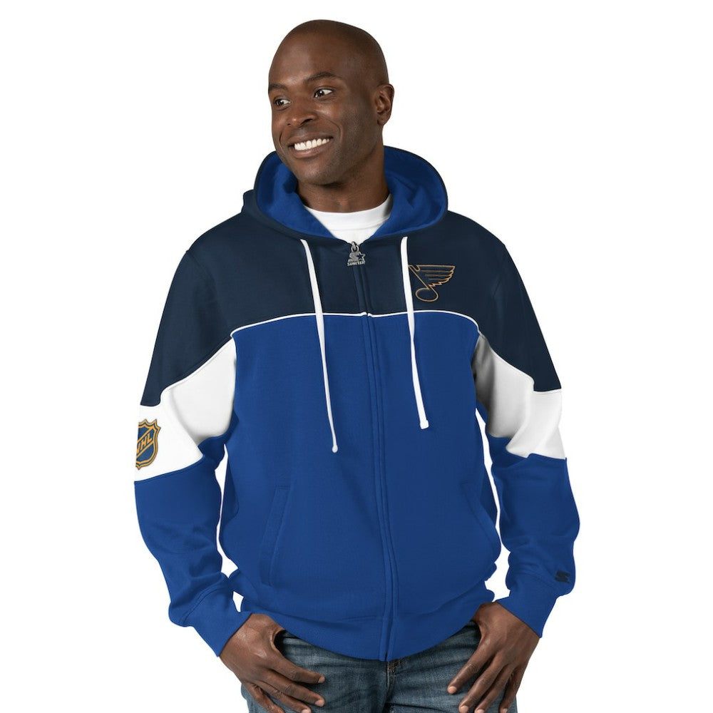 NHL St. Louis Blues Starter Power Forward Full-Zip Hoodie