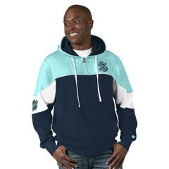 NHL Seattle Kraken Starter Power Forward Full-Zip Hoodie