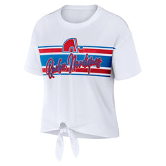 NHL Colorado Avalanche WEAR by Erin Andrews Women's Front Knot T-Shirt
