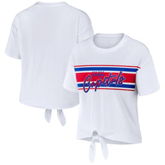 NHL Washington Capitals WEAR by Erin Andrews Women's Front Knot T-Shirt