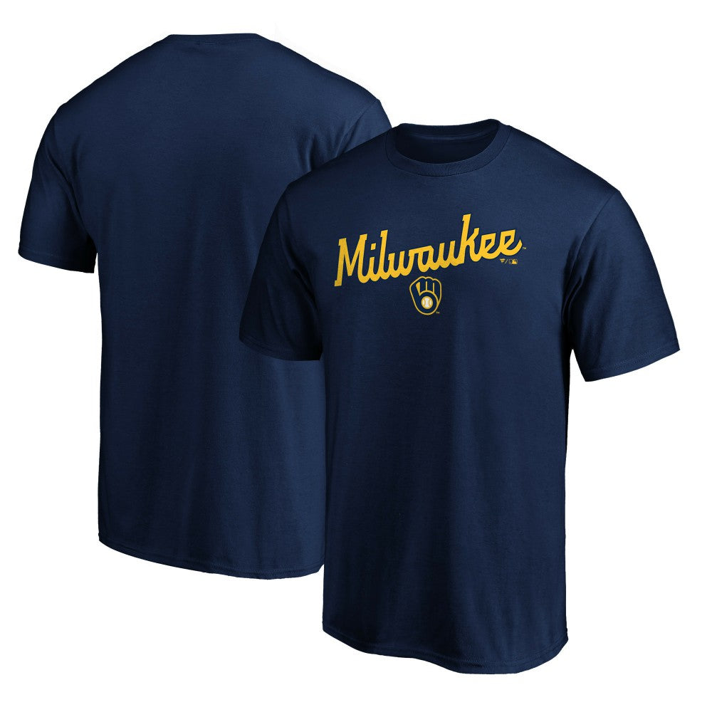 Navy Milwaukee Brewers Series Sweep T-Shirt