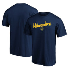 Navy Milwaukee Brewers Series Sweep T-Shirt