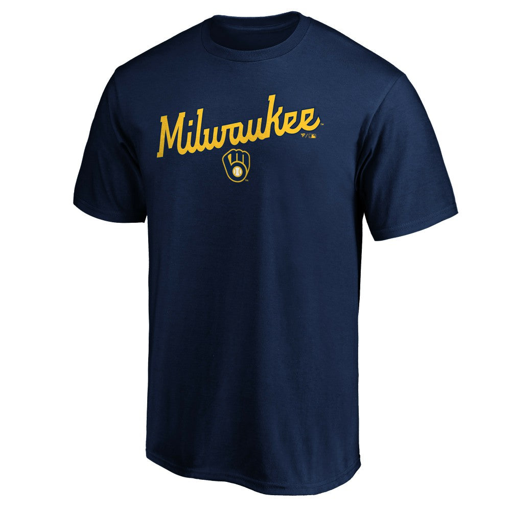 Navy Milwaukee Brewers Series Sweep T-Shirt