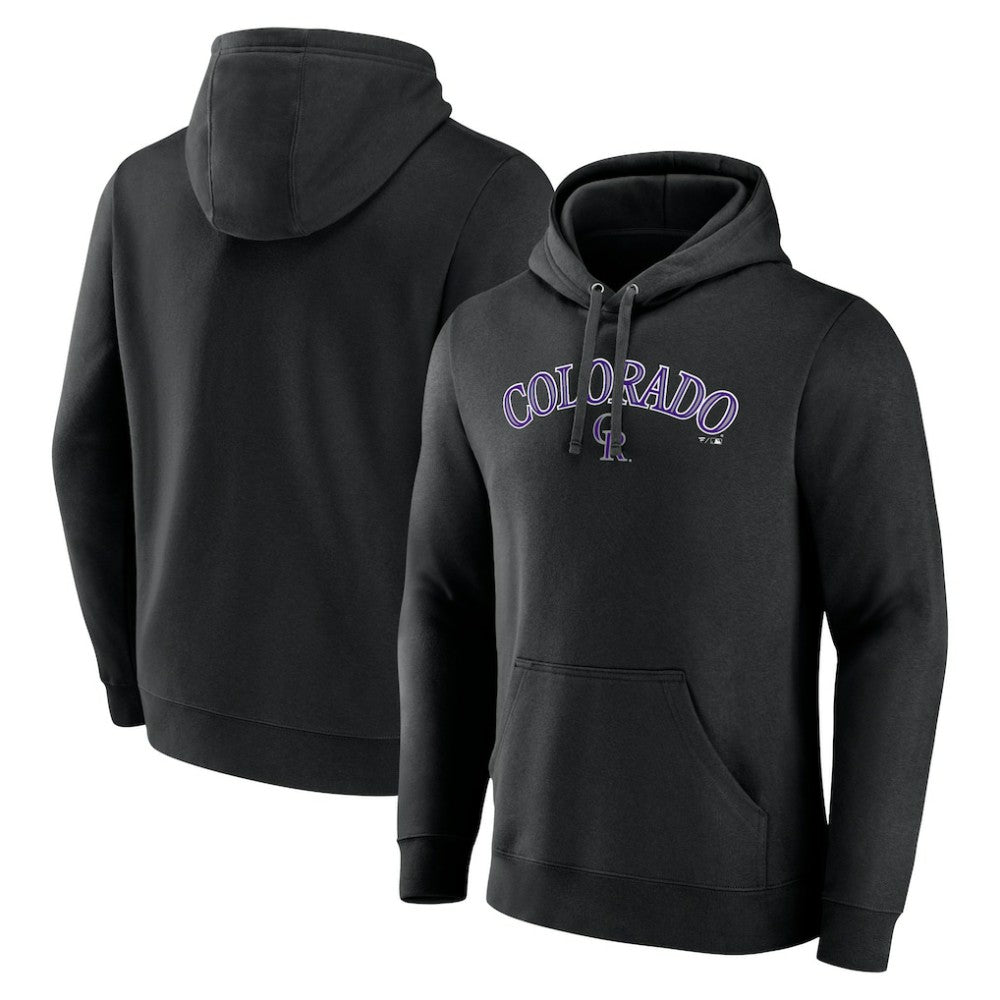 Black Colorado Rockies Series Sweep Pullover Hoodie