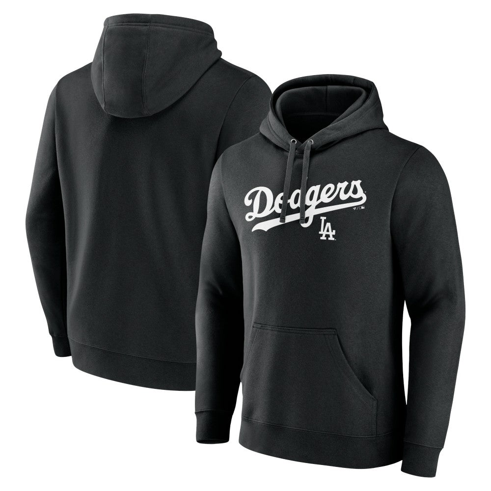 Black Los Angeles Dodgers Series Sweep Pullover Hoodie