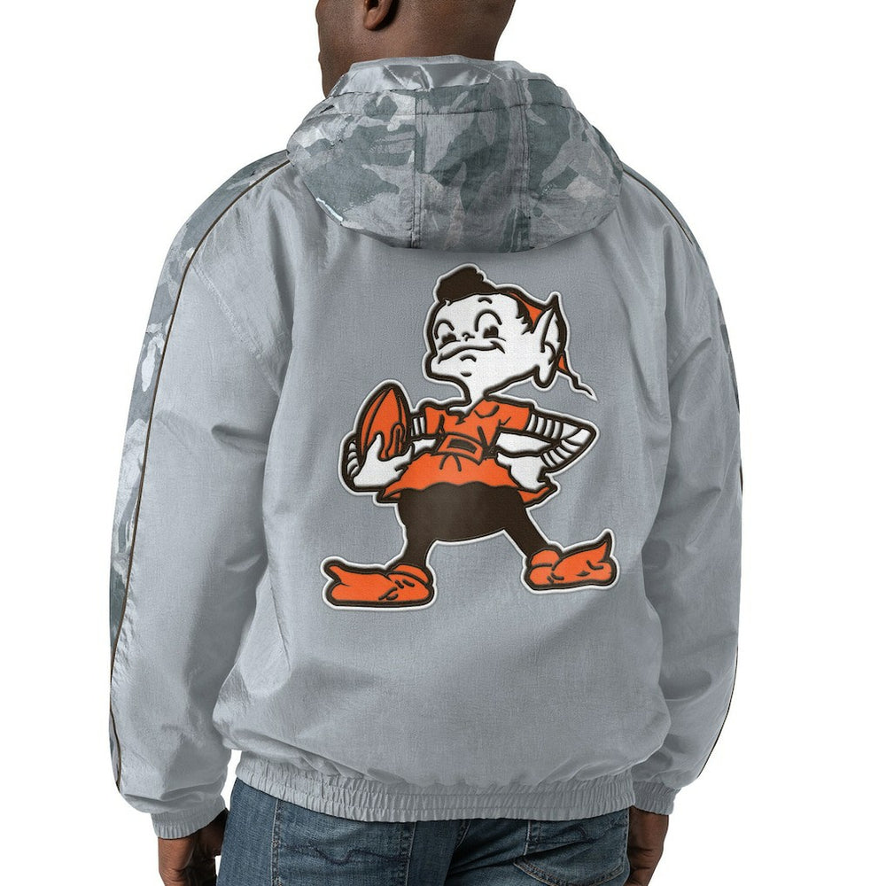 Starter Thursday Night Gridiron Throwback Full-Zip Jacket - Cleveland Browns Jackets