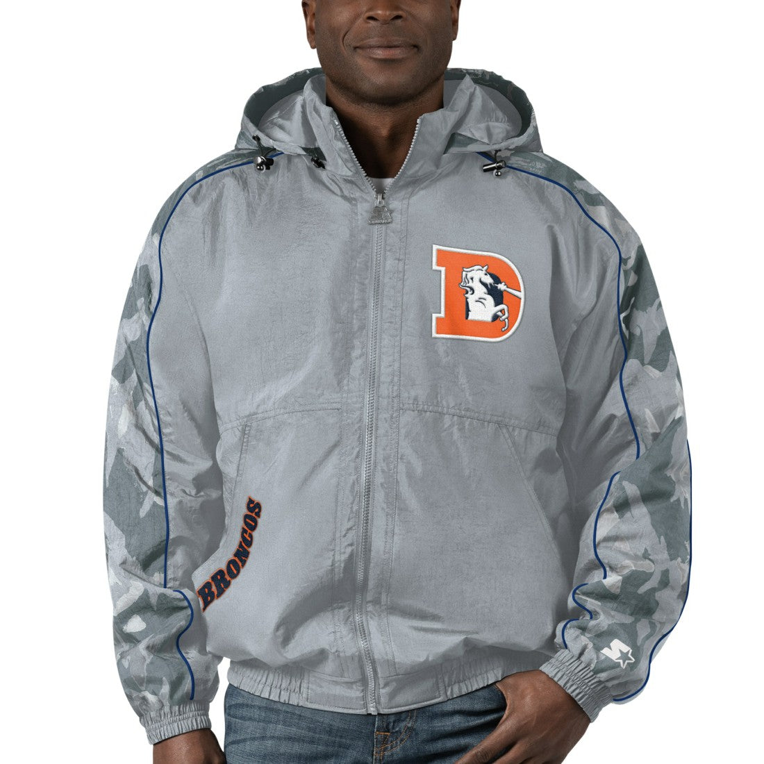 Starter Thursday Night Gridiron Throwback Full-Zip Jacket - Denver Broncos Jackets