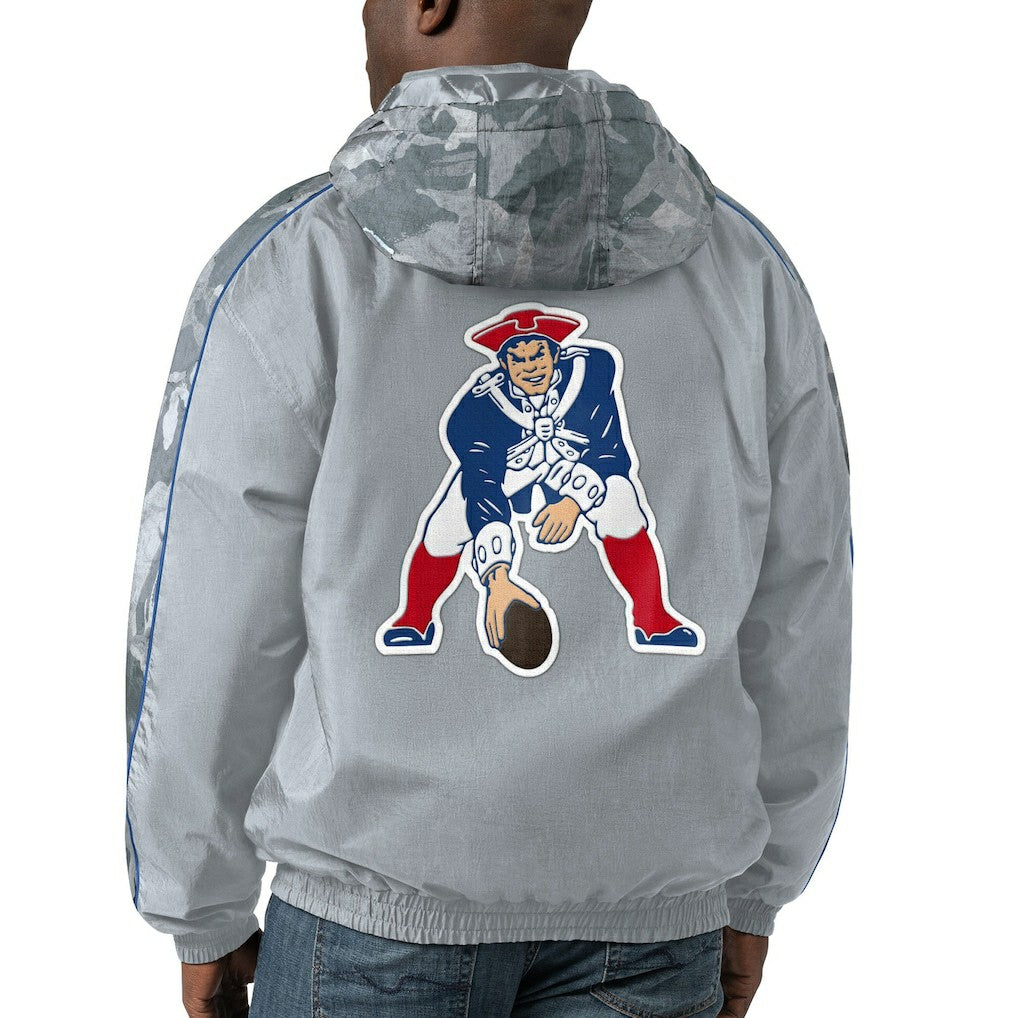 Starter Thursday Night Gridiron Throwback Full-Zip Jacket - New England Patriots Jackets