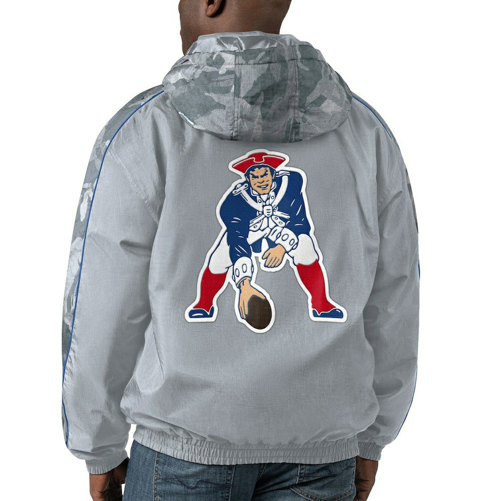 Starter Thursday Night Gridiron Throwback Full-Zip Jacket - New England Patriots Jackets
