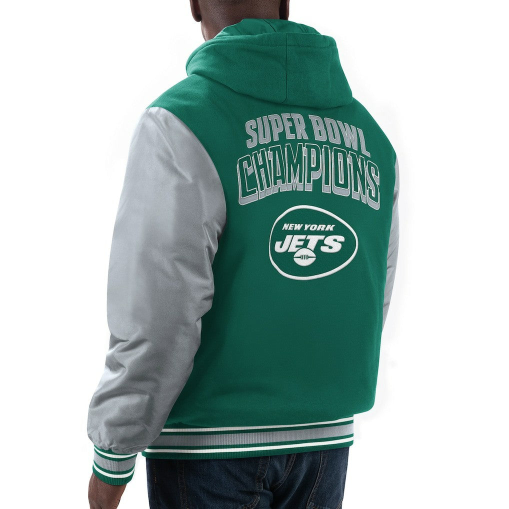 G-III Sports by Carl Banks Player Option Full-Zip Hoodie - New York Jets Hoodies