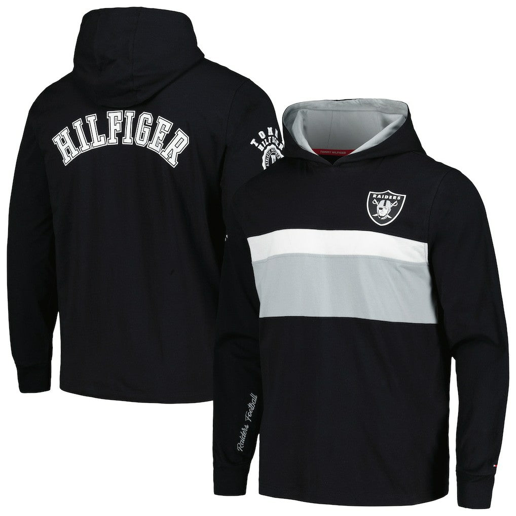 Tommy Hilfiger Morgan Long Sleeve Hoodie T-Shirt - Las Vegas Raiders Hoodies