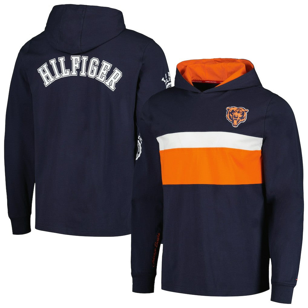 Tommy Hilfiger Morgan Long Sleeve Hoodie T-Shirt - Chicago Bears Hoodies
