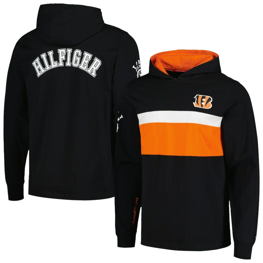 Tommy Hilfiger Morgan Long Sleeve Hoodie T-Shirt - Cincinnati Bengals Hoodies