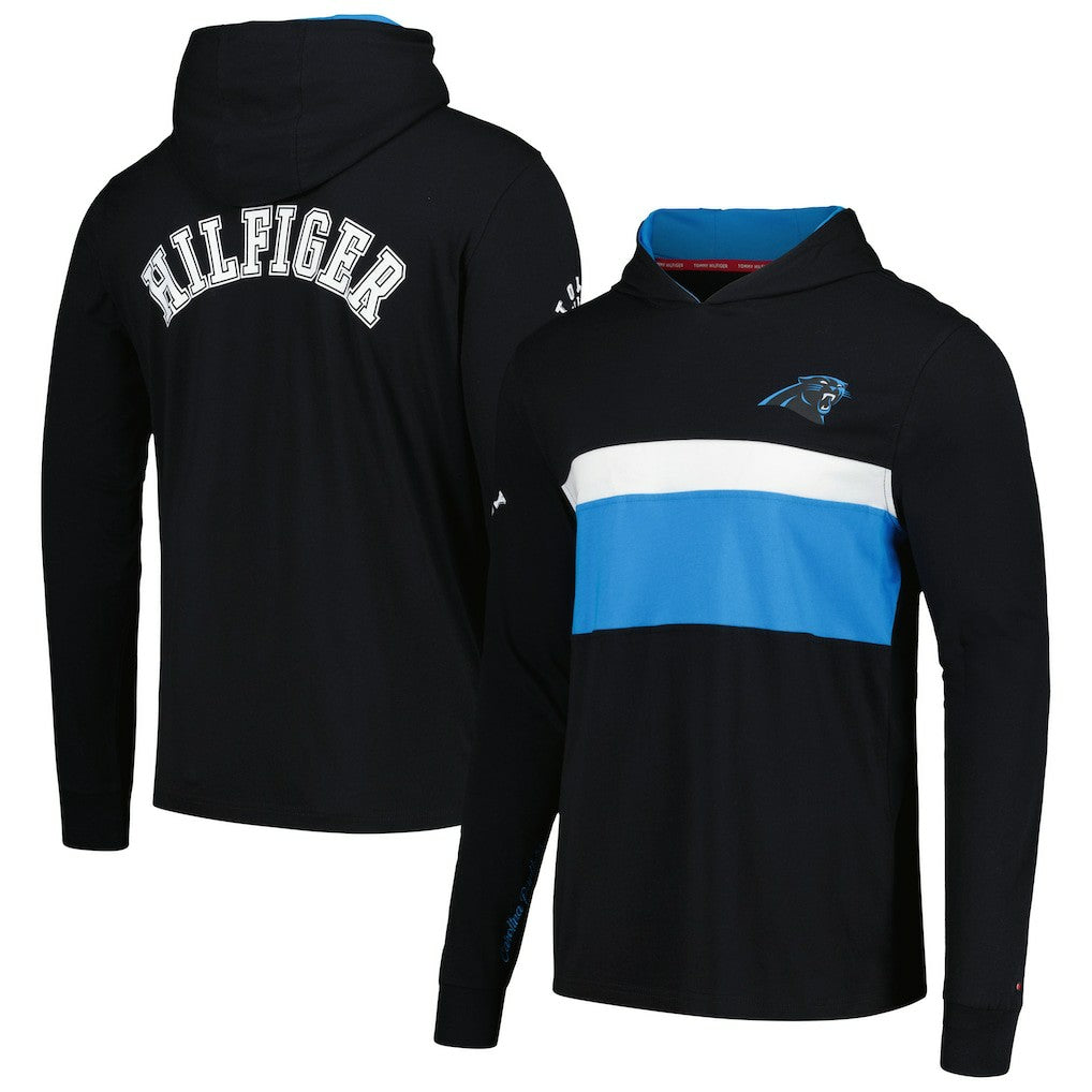 Tommy Hilfiger Morgan Long Sleeve Hoodie T-Shirt - Carolina Panthers Hoodies