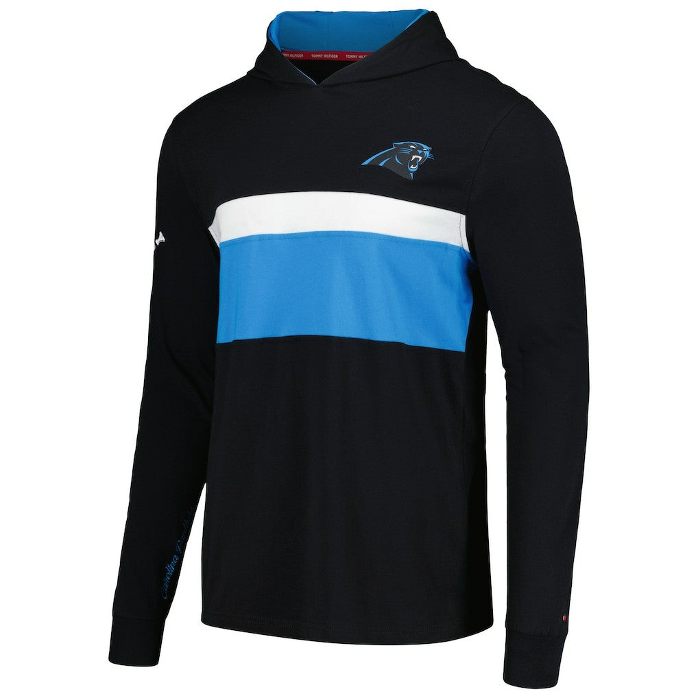 Tommy Hilfiger Morgan Long Sleeve Hoodie T-Shirt - Carolina Panthers Hoodies