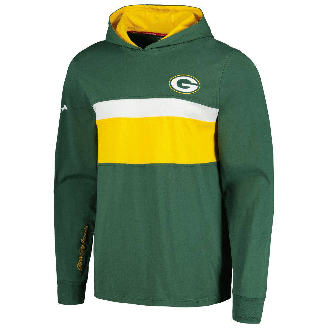 Tommy Hilfiger Morgan Long Sleeve Hoodie T-Shirt - Green Bay Packers Hoodies