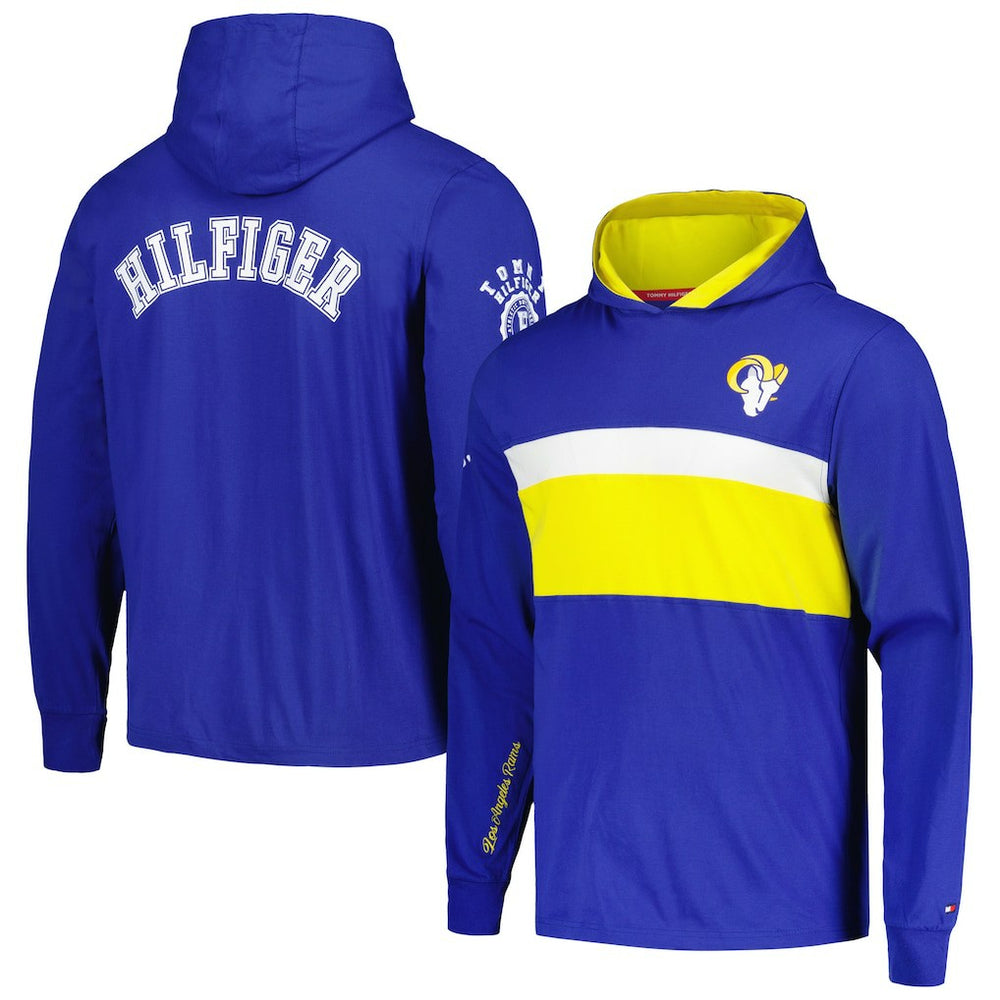 Tommy Hilfiger Morgan Long Sleeve Hoodie T-Shirt - Los Angeles Rams Hoodies