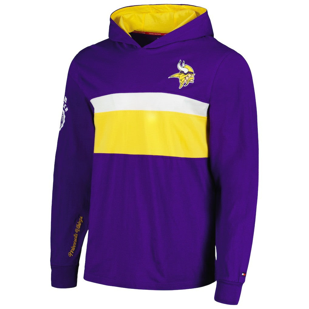 Tommy Hilfiger Morgan Long Sleeve Hoodie T-Shirt - Minnesota Vikings Hoodies