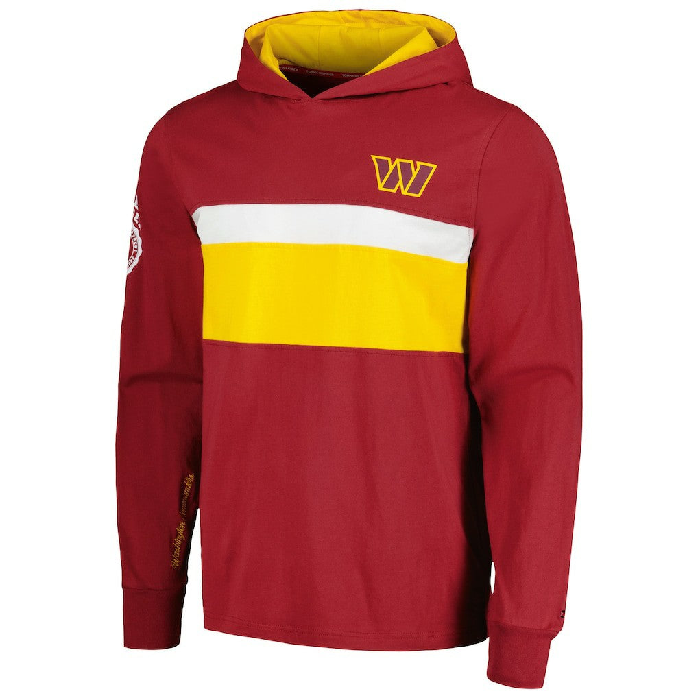 Tommy Hilfiger Morgan Long Sleeve Hoodie T-Shirt - Washington Commanders Hoodies