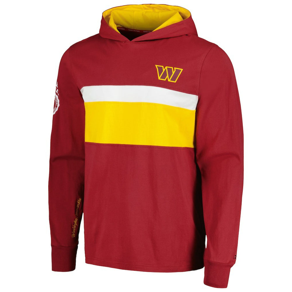 Tommy Hilfiger Morgan Long Sleeve Hoodie T-Shirt - Washington Commanders Hoodies