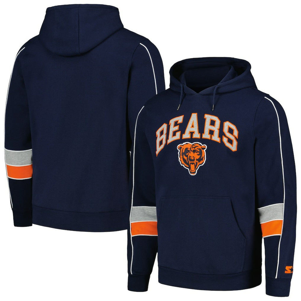 Starter Captain Pullover Hoodie - Chicago Bears Hoodies