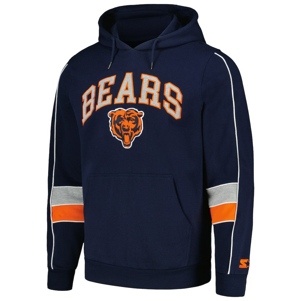Starter Captain Pullover Hoodie - Chicago Bears Hoodies