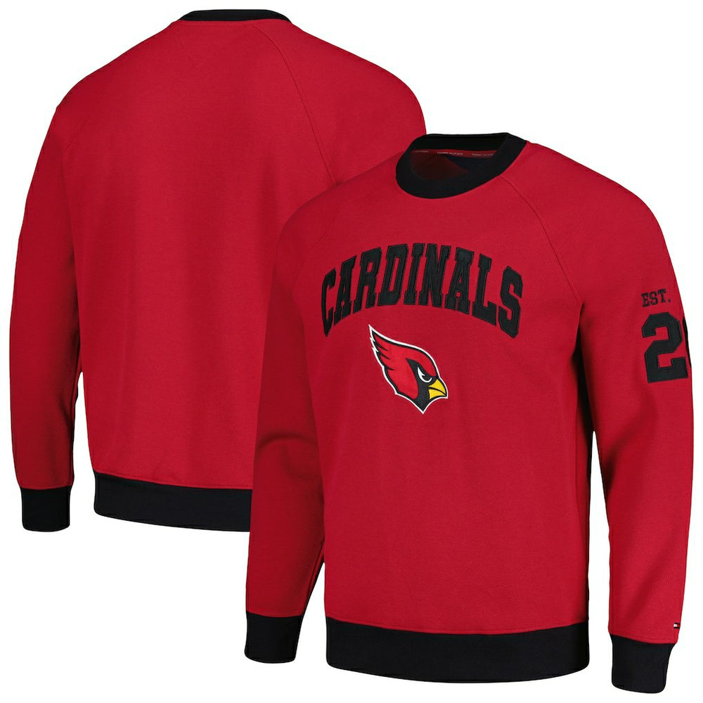 Tommy Hilfiger Reese Raglan Tri-Blend Pullover Sweatshirt - Arizona Cardinals Pullover