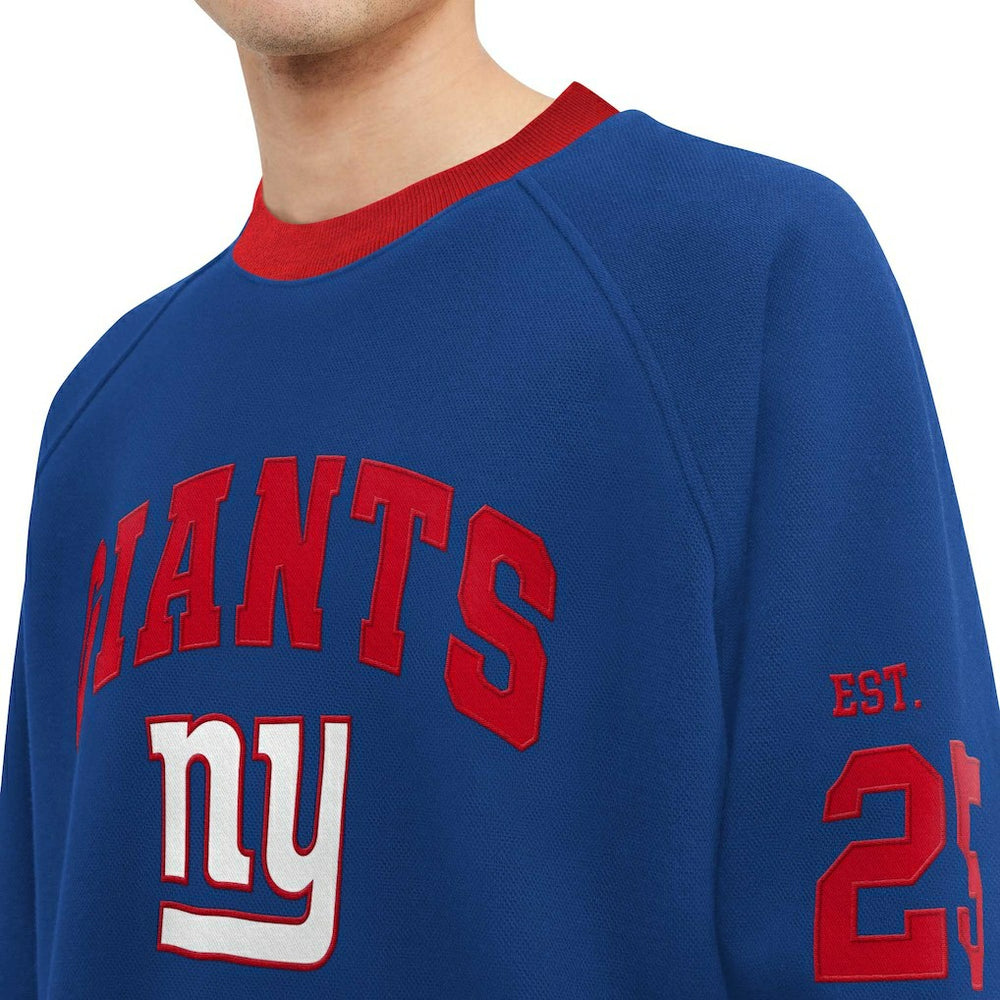 Tommy Hilfiger Reese Raglan Tri-Blend Pullover Sweatshirt - New York Giants Pullover
