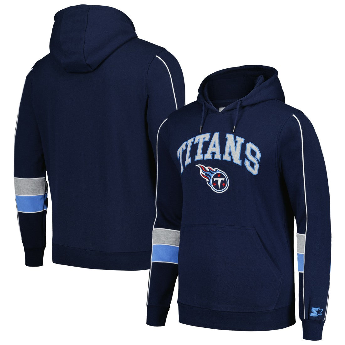 Starter Captain Pullover Hoodie - Tennessee Titans Hoodies