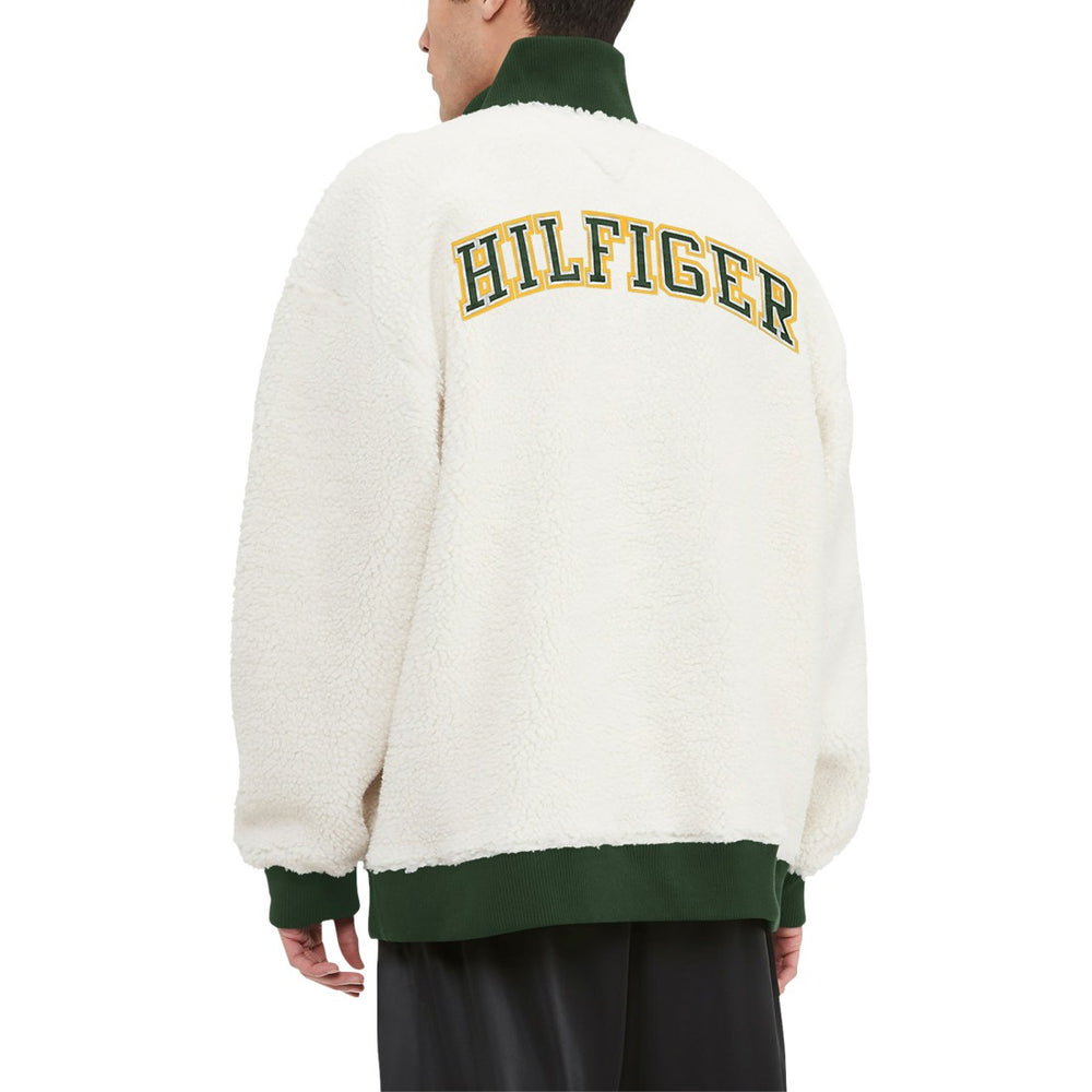 Tommy Hilfiger Jordan Sherpa Quarter-Zip Sweatshirt - Green Bay Packers Sweatshirts
