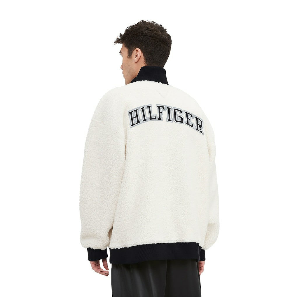 Tommy Hilfiger Jordan Sherpa Quarter-Zip Sweatshirt - Las Vegas Raiders Sweatshirts