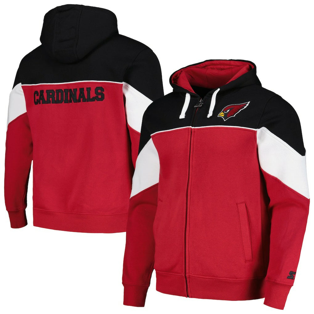 Starter Running Back Full-Zip Hoodie - Arizona Cardinals Hoodies