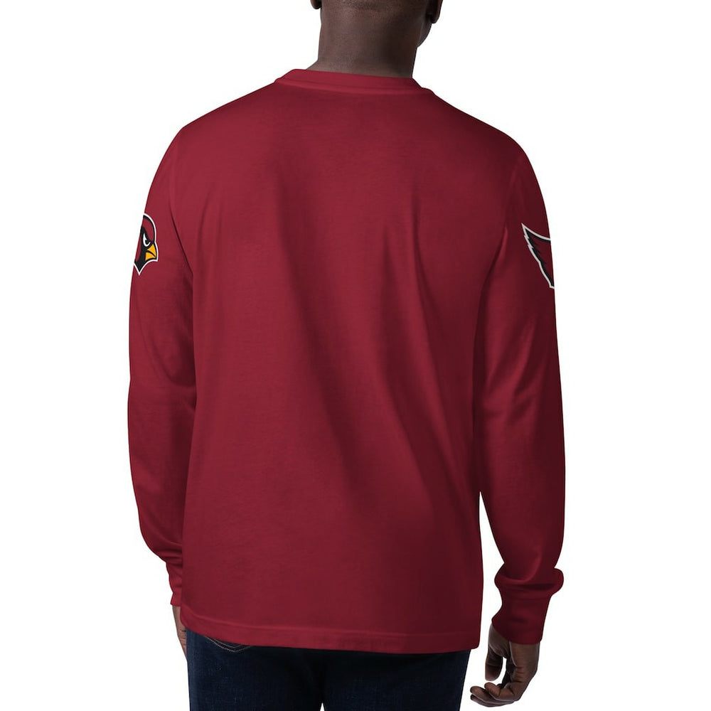 Starter Clutch Hit Long Sleeve T-Shirt - Arizona Cardinals T-shirts