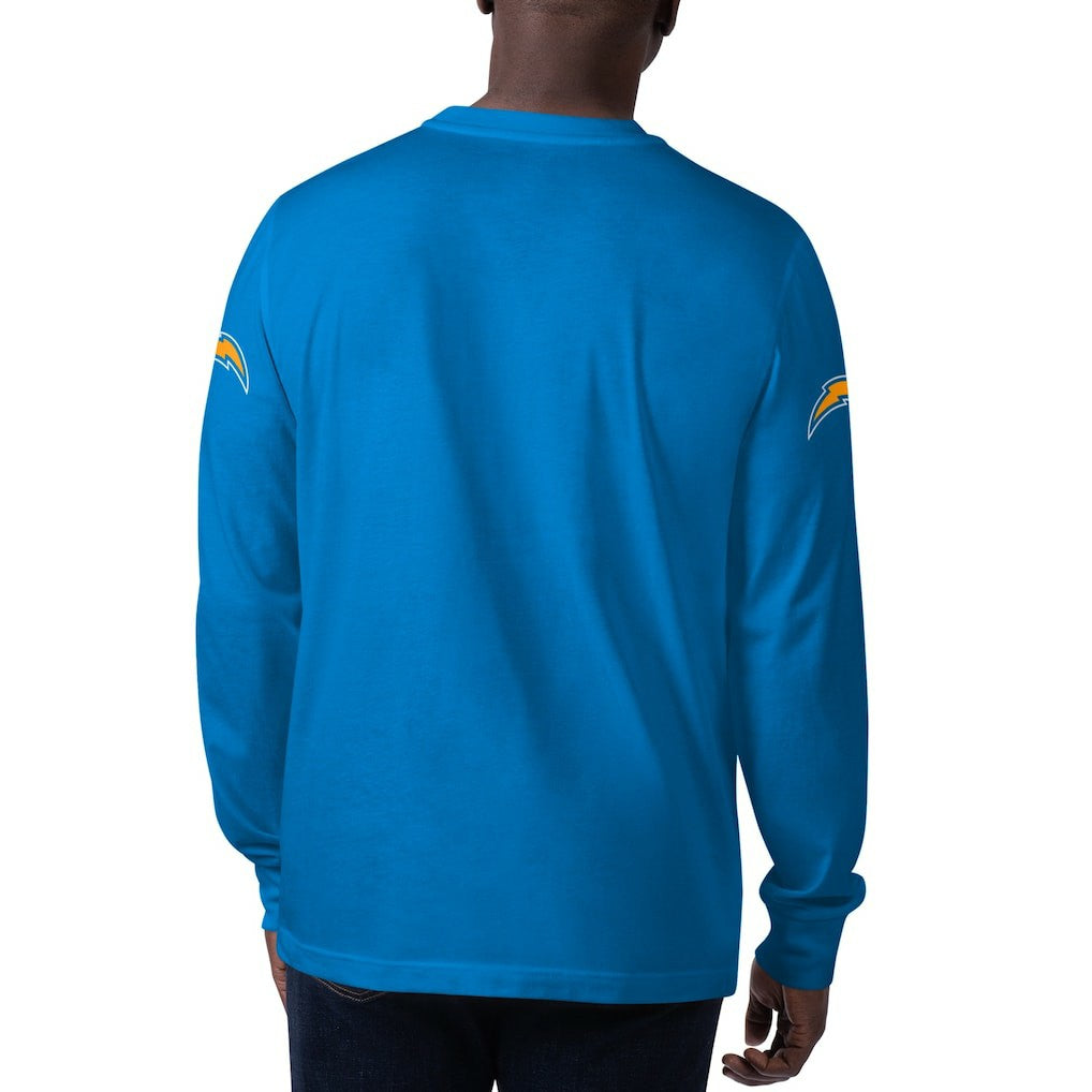 Starter Clutch Hit Long Sleeve T-Shirt - Los Angeles Chargers T-shirts