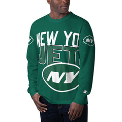 Starter Clutch Hit Long Sleeve T-Shirt - New York Jets T-shirts