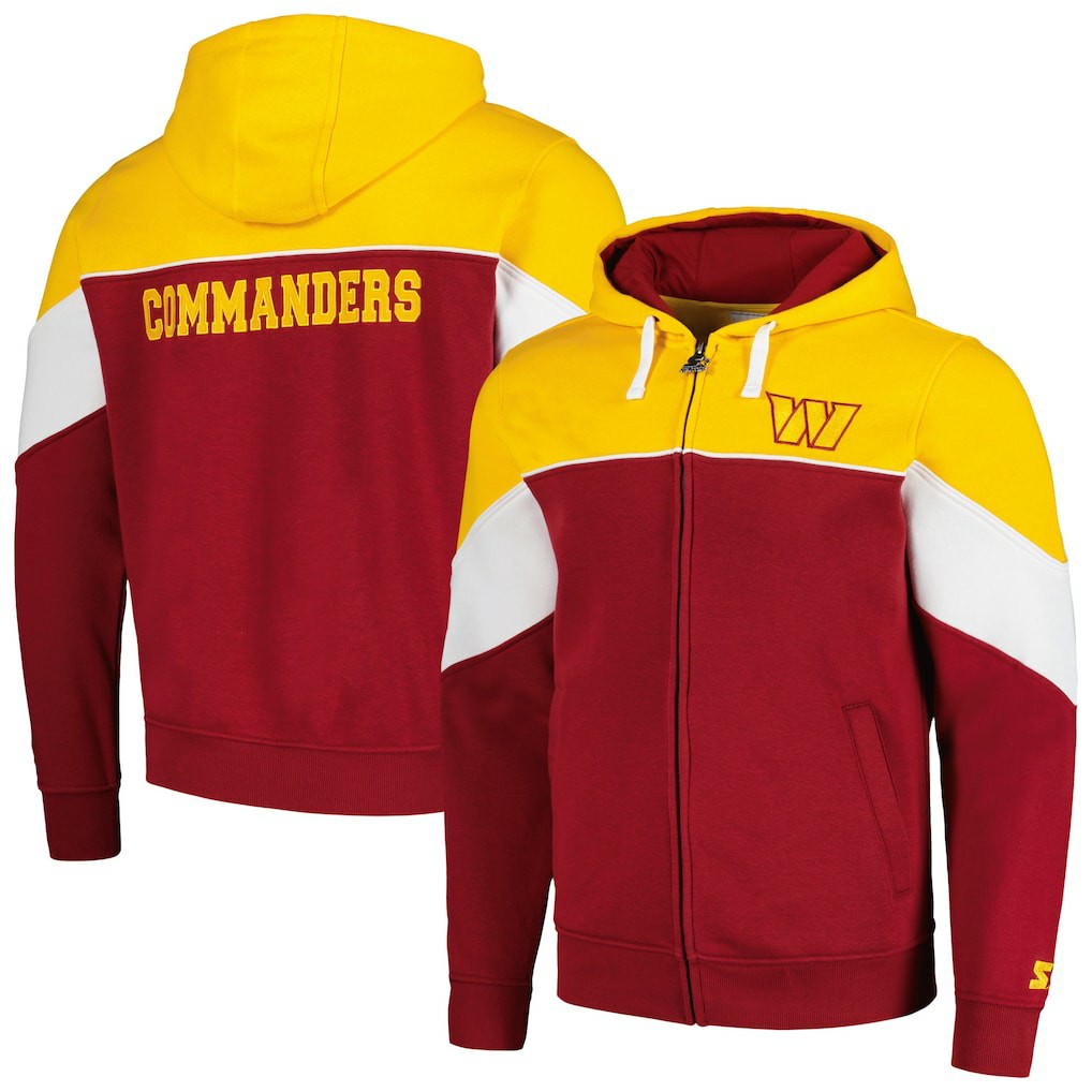 Starter Running Back Full-Zip Hoodie - Washington Commanders Hoodies